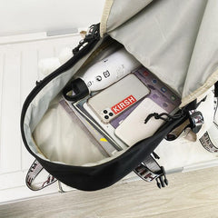 Large Preppy Backpack for Students Teens Girls