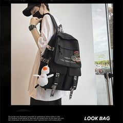 Large Preppy Backpack for Students Teens Girls
