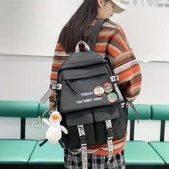 Large Preppy Backpack for Students Teens Girls