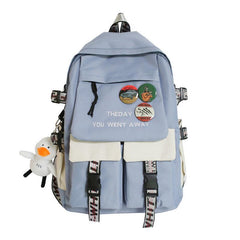 Large Preppy Backpack for Students Teens Girls