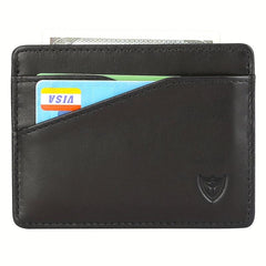 Men's RFID Blocking Leather Card Case Slim Card Holder Wallet