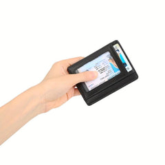 Men's RFID Blocking Leather Card Case Slim Card Holder Wallet