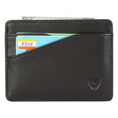 Men's RFID Blocking Leather Card Case Slim Card Holder Wallet