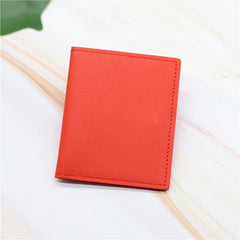 Leather Card Holder Credit Card Case With 6 Card Slots & 2 Big Position