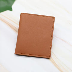 Leather Card Holder Credit Card Case With 6 Card Slots & 2 Big Position