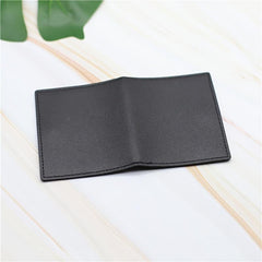 Leather Card Holder Credit Card Case With 6 Card Slots & 2 Big Position
