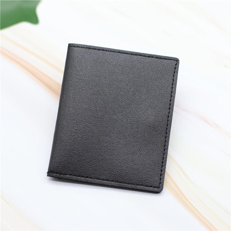 Leather Card Holder Credit Card Case With 6 Card Slots & 2 Big Position