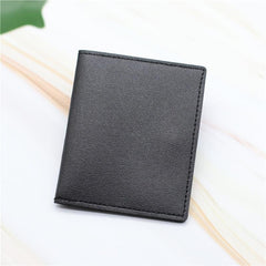 Leather Card Holder Credit Card Case With 6 Card Slots & 2 Big Position