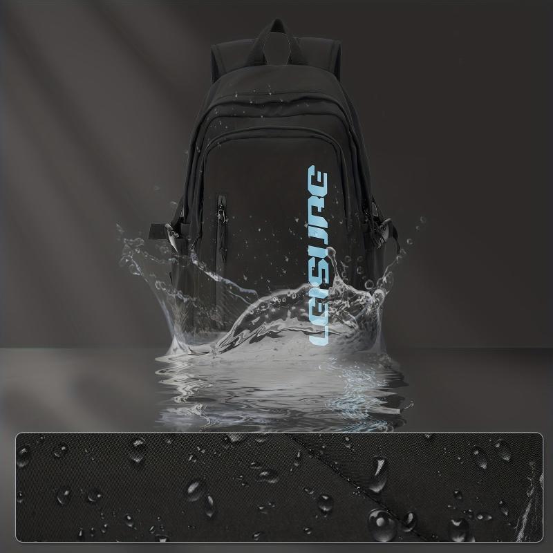Casual Letter Backpack: Large Capacity, Preppy Style, Travel Storage Bag