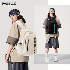 Casual Letter Backpack: Large Capacity, Preppy Style, Travel Storage Bag