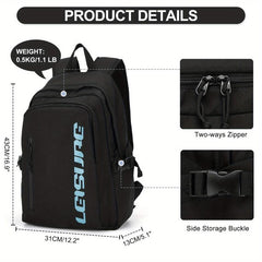 Casual Letter Backpack: Large Capacity, Preppy Style, Travel Storage Bag
