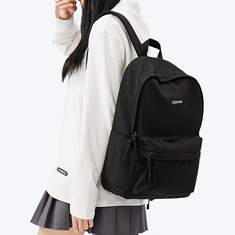Casual Nylon Laptop Backpack Preppy Style Schoolbag Large Capacity