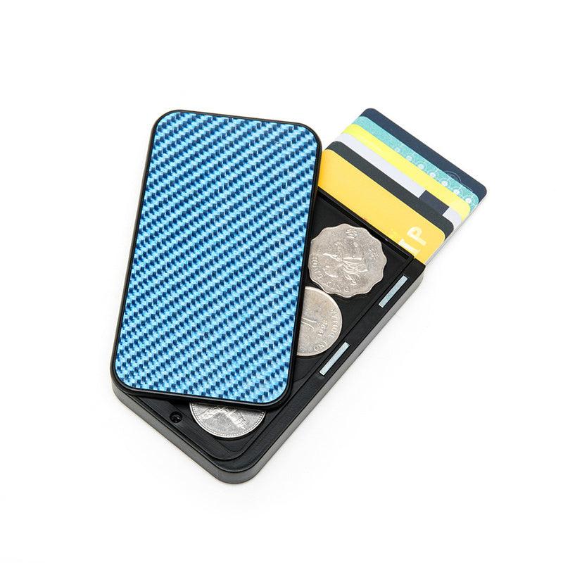 Carbon Fiber Aluminum Card Holder Wallet RFID Credit Holder