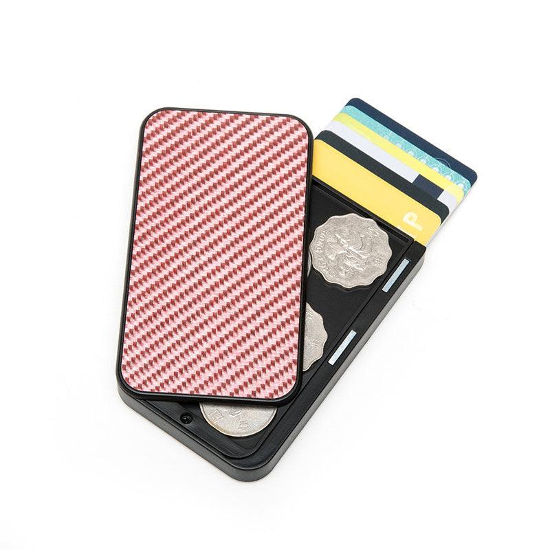 Carbon Fiber Aluminum Card Holder Wallet RFID Credit Holder