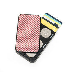 Carbon Fiber Aluminum Card Holder Wallet RFID Credit Holder