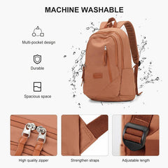 Minimalist Solid Backpack For School Preppy Daypack