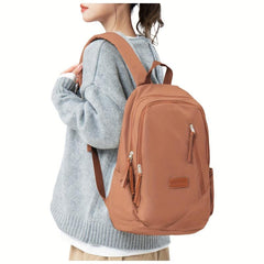 Minimalist Solid Backpack For School Preppy Daypack