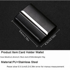 Metal Business Card Holder Credit Bank Card Case Wallet