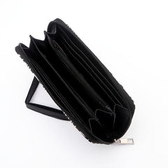 Halloween Skull Wallet Clutch Bag Multi Card Holder Horror Night Purse