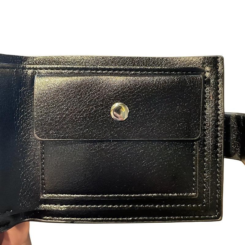 Men's Leather Short Wallet Money Clip Card Holder Coin Pocket
