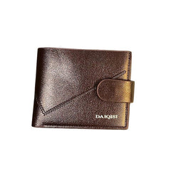 Men's Leather Short Wallet Money Clip Card Holder Coin Pocket