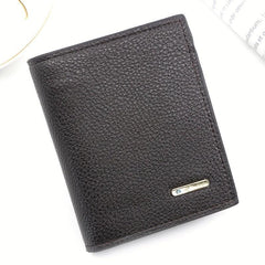 Men's Leather Short Wallet Money Clip Card Holder Coin Purse