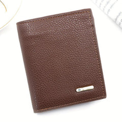 Men's Leather Short Wallet Money Clip Card Holder Coin Purse