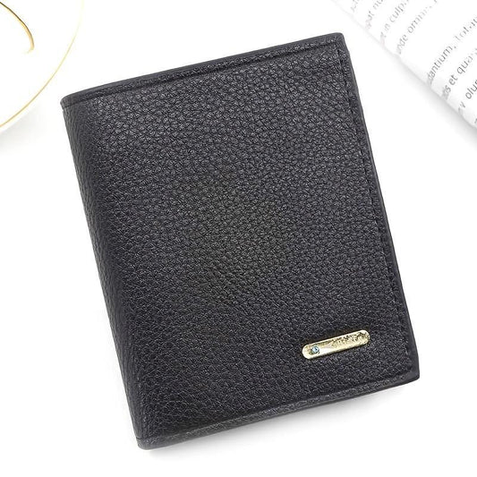 Men's Leather Short Wallet Money Clip Card Holder Coin Purse
