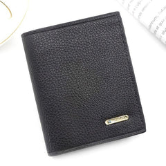 Men's Leather Short Wallet Money Clip Card Holder Coin Purse