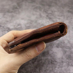 Top Layer Leather Wallet Retro Men's Long Card Package