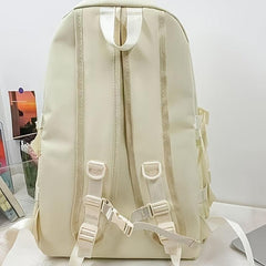 Large Capacity Backpack Preppy Back To School Daypack Casual Travel Knapsack