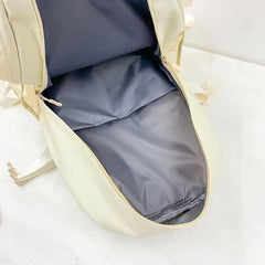 Large Capacity Backpack Preppy Back To School Daypack Casual Travel Knapsack