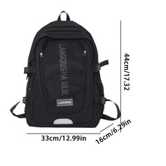 Large Capacity Backpack Preppy Back To School Daypack Casual Travel Knapsack
