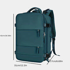 Large Capacity Minimalist Backpack Solid Rucksack