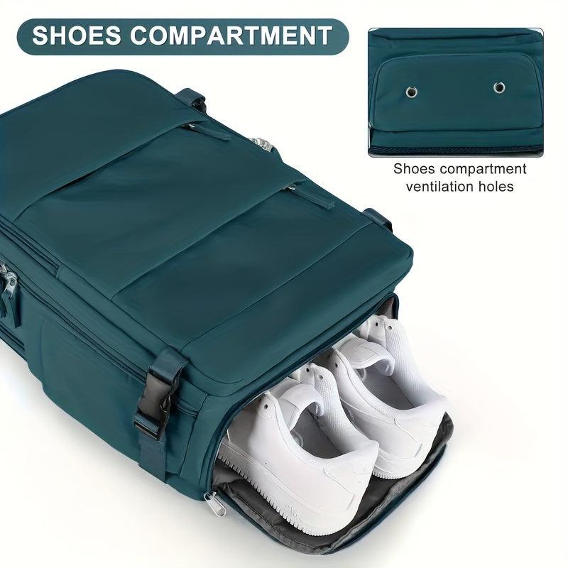 Large Capacity Minimalist Backpack Solid Rucksack
