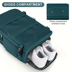 Large Capacity Minimalist Backpack Solid Rucksack