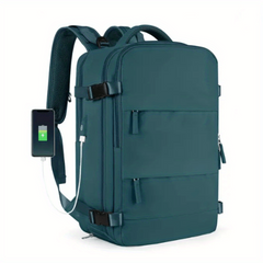 Large Capacity Minimalist Backpack Solid Rucksack