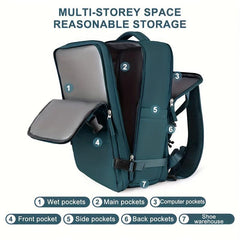 Large Capacity Minimalist Backpack Solid Rucksack