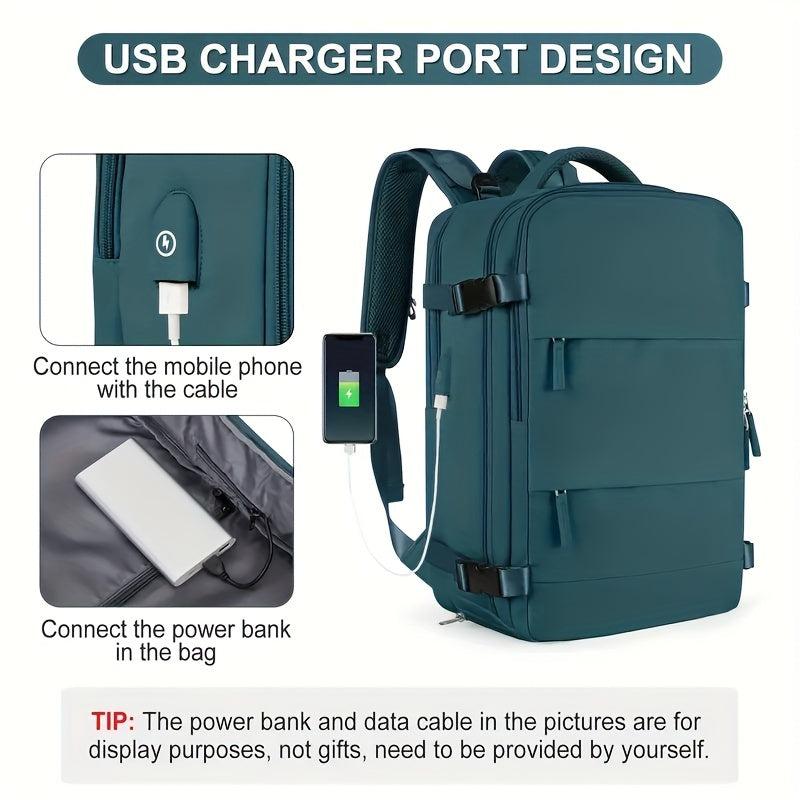 Large Capacity Minimalist Backpack Solid Rucksack