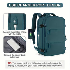 Large Capacity Minimalist Backpack Solid Rucksack