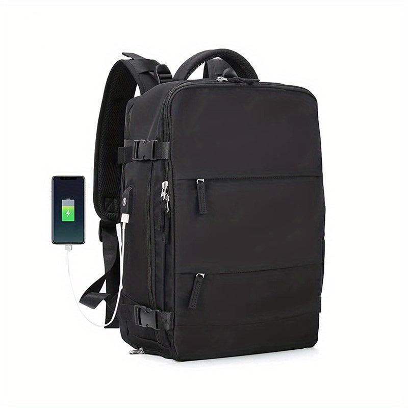 Large Capacity Minimalist Backpack Solid Rucksack