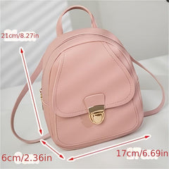 Mini Backpack Purse Preppy School Daypack Women's Travel Knapsack & Wallet