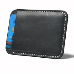 Leather Money Clip Card Holder with 2 Card Slots
