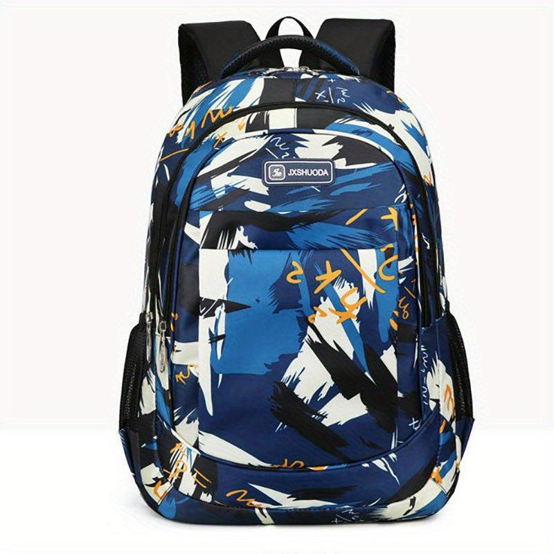 Large Capacity Travel Backpack Heavy Duty Preppy School Daypack