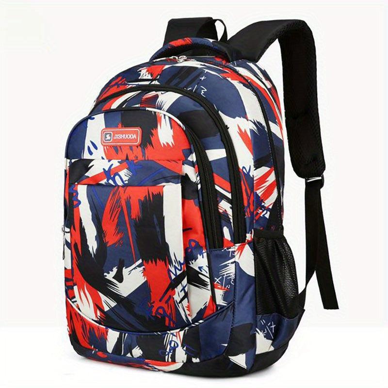 Large Capacity Travel Backpack Heavy Duty Preppy School Daypack
