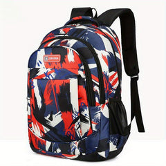 Large Capacity Travel Backpack Heavy Duty Preppy School Daypack