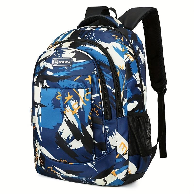 Large Capacity Travel Backpack Heavy Duty Preppy School Daypack