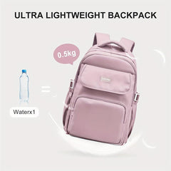 Preppy Style Student Laptop Backpack - Blue