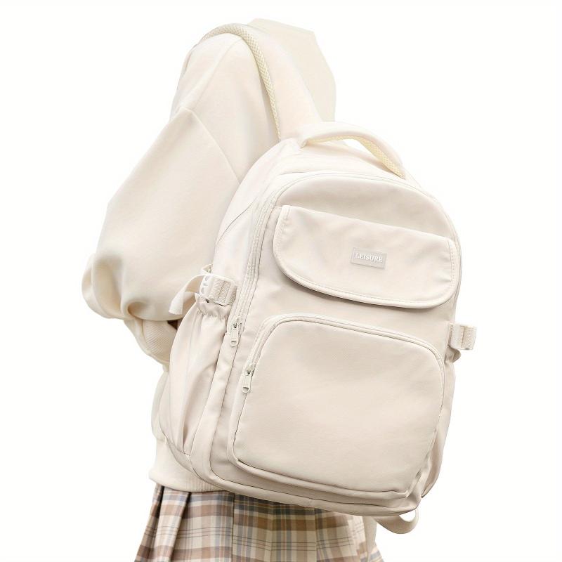 Preppy Style Student Laptop Backpack - Blue