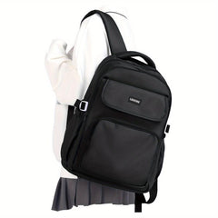 Preppy Style Student Laptop Backpack - Blue